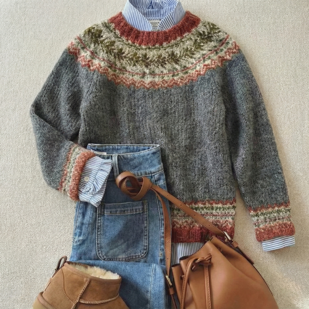Eleanor | Timeless Pattern Charm Sweater