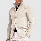Leander | Cárdigan Elegante de Punto Acanalado