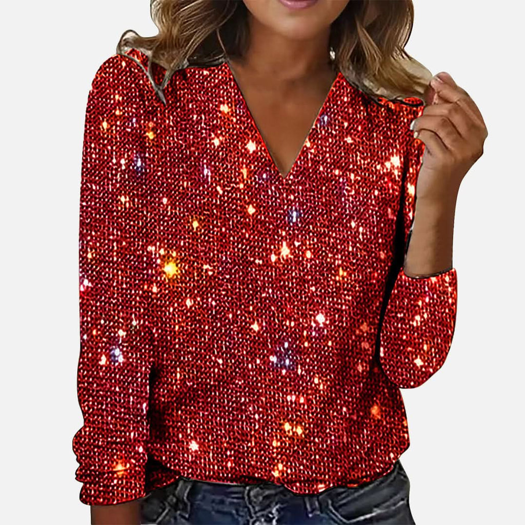 Jade | Blouse en diamant à col en V