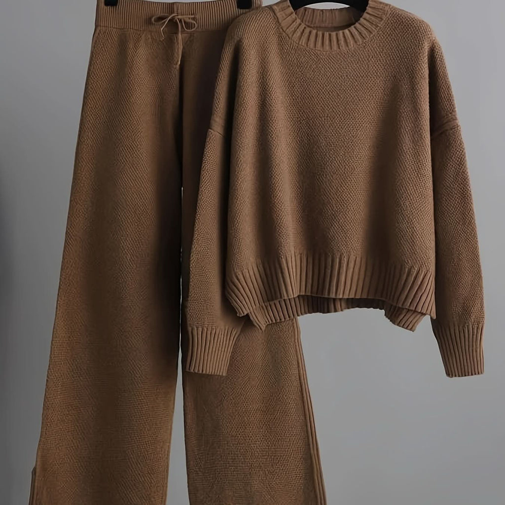 Joan | Ensemble décontracté pull et pantalon ample
