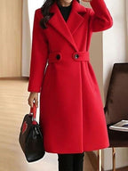 Eliza | Élégant Manteau Ceinturé Coupe Ajustée