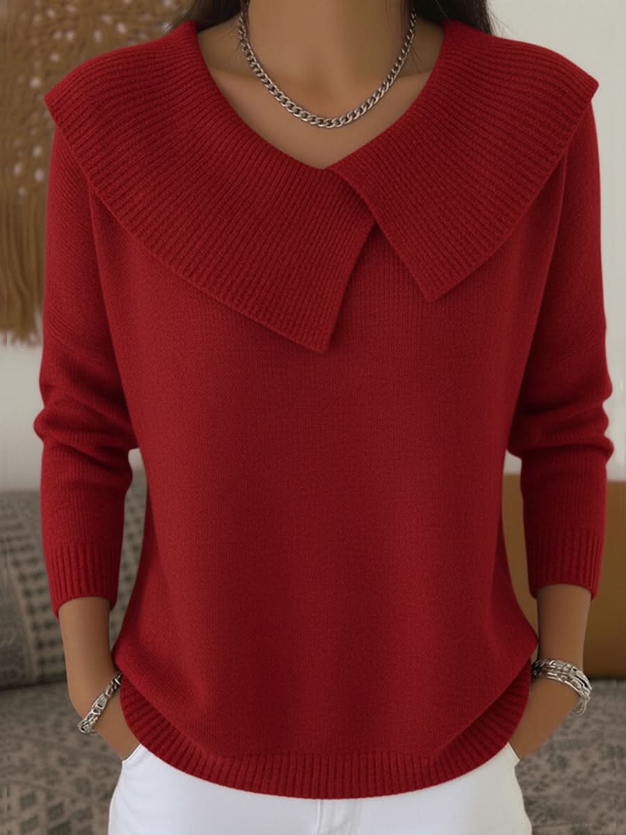 Kinsley | Jersey festivo acogedor con solapa