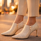 Seraphina Zapatos de tacón de gatito con pedrería