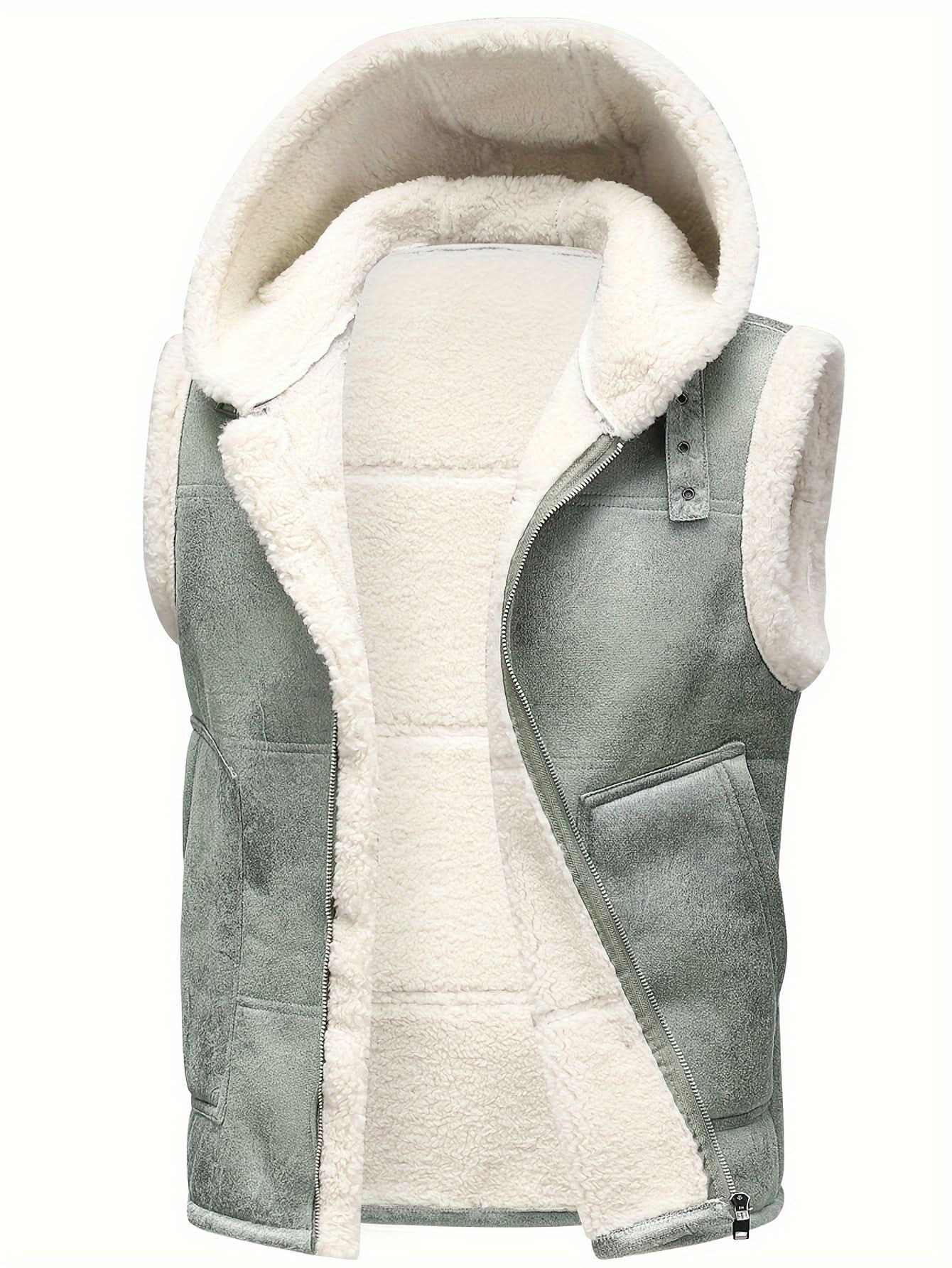 Caleb | Chaleco con capucha estructurado de invierno