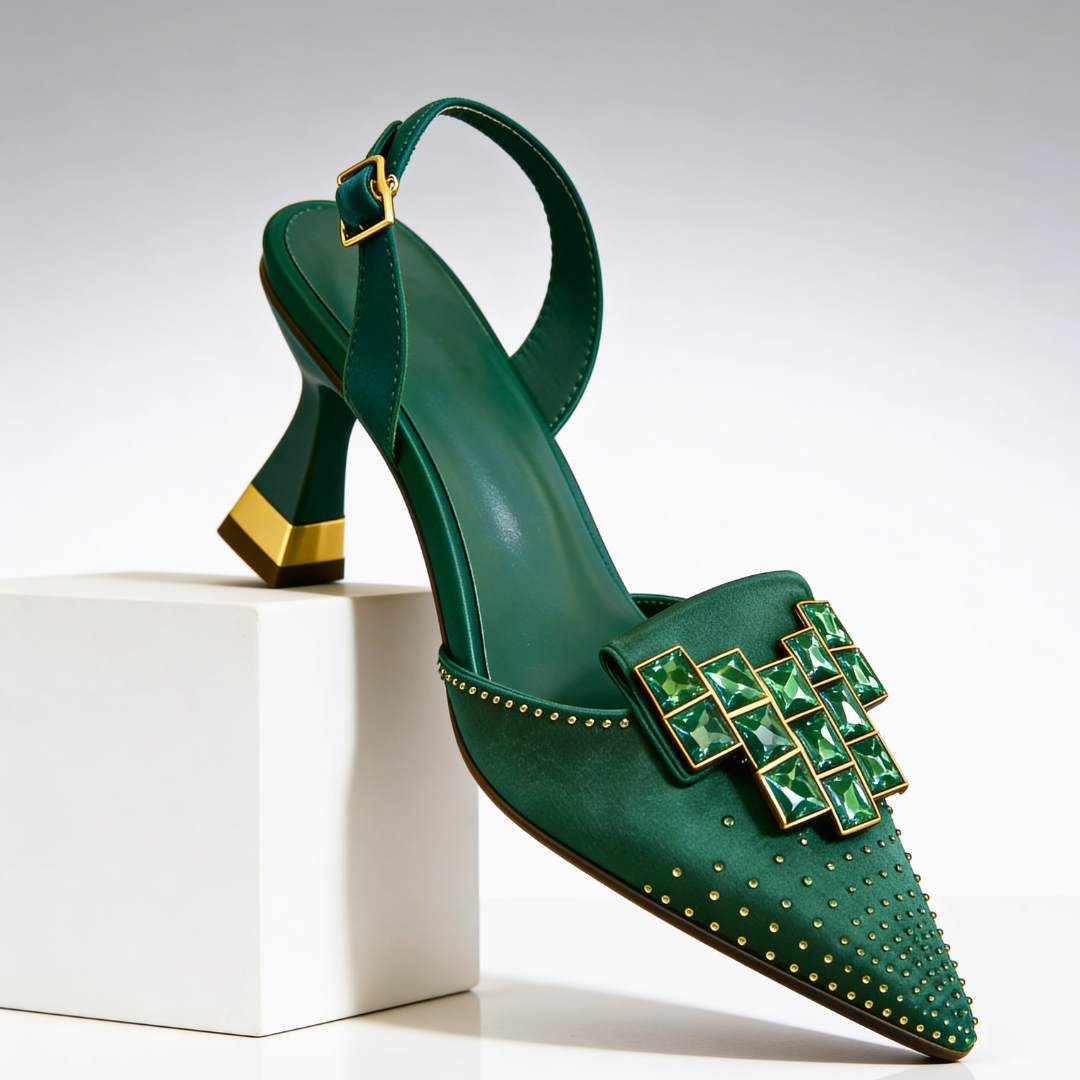 Chaussures à talons chaton Vivienne Gemstone