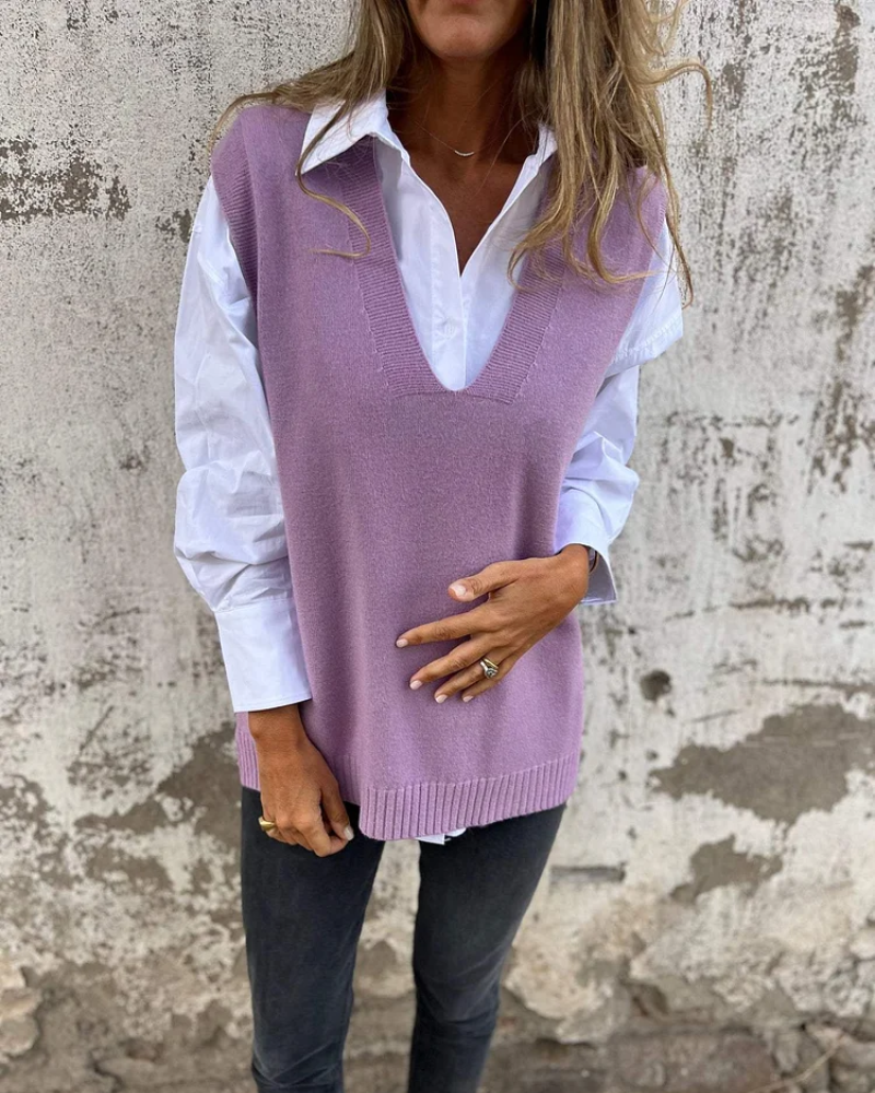 Madeline | Cárdigan de punto acogedor con cuello en V