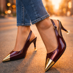 Tacones de aguja con tira trasera Odette