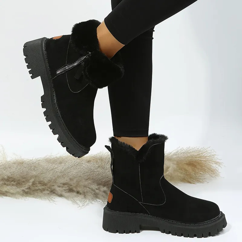 Elena | Bottines d'Hiver Élégantes à Fermeture Éclair