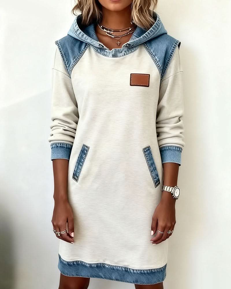 Hailey | Robe à capuche en jean