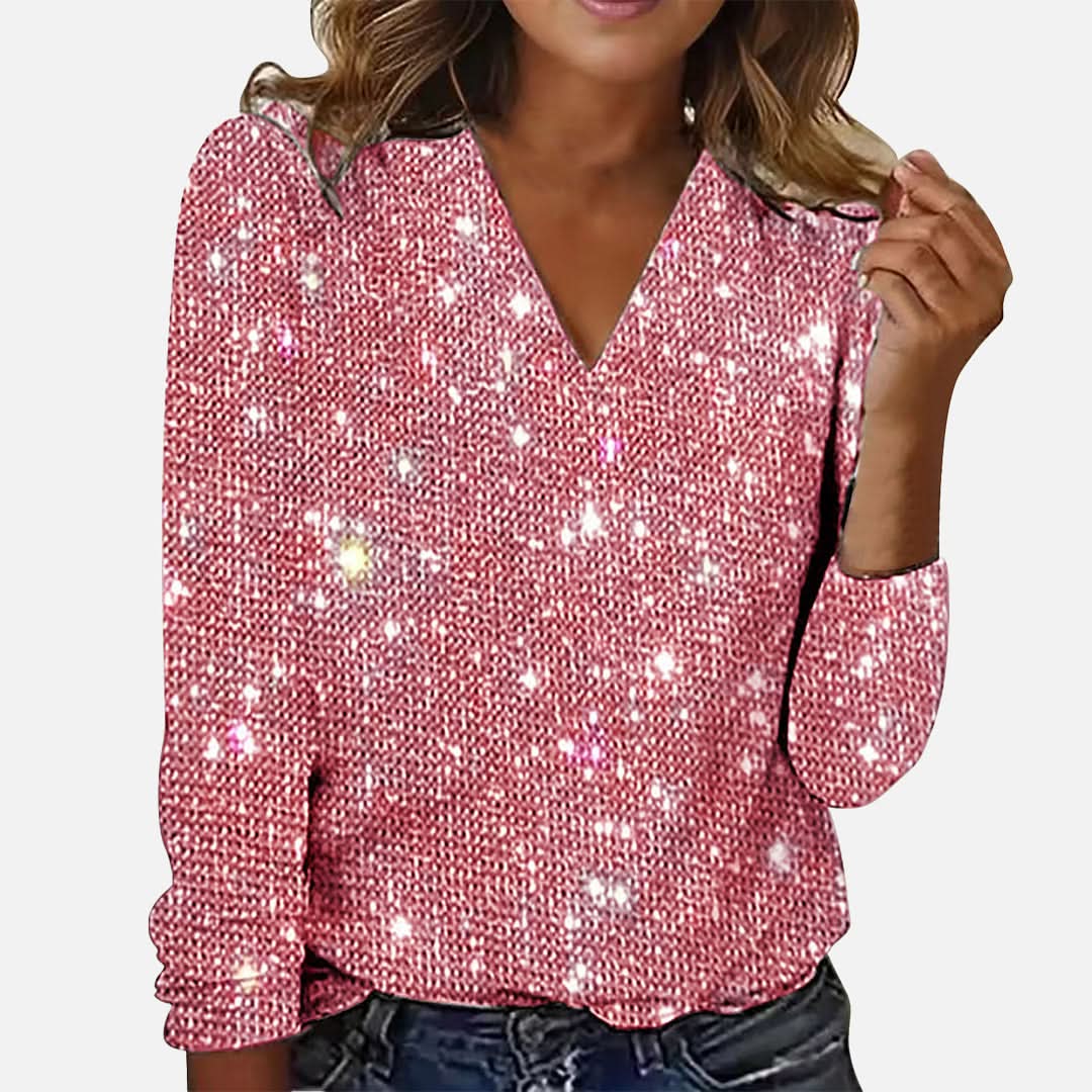 Jade | Blouse en diamant à col en V
