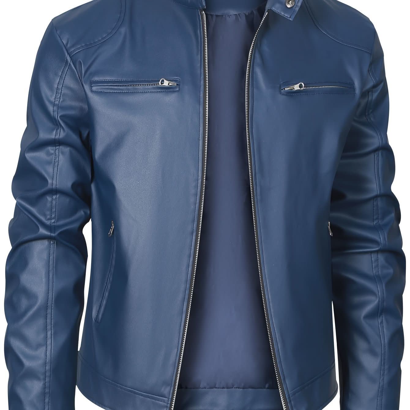 Ethan | Blouson moto à col montant élégant