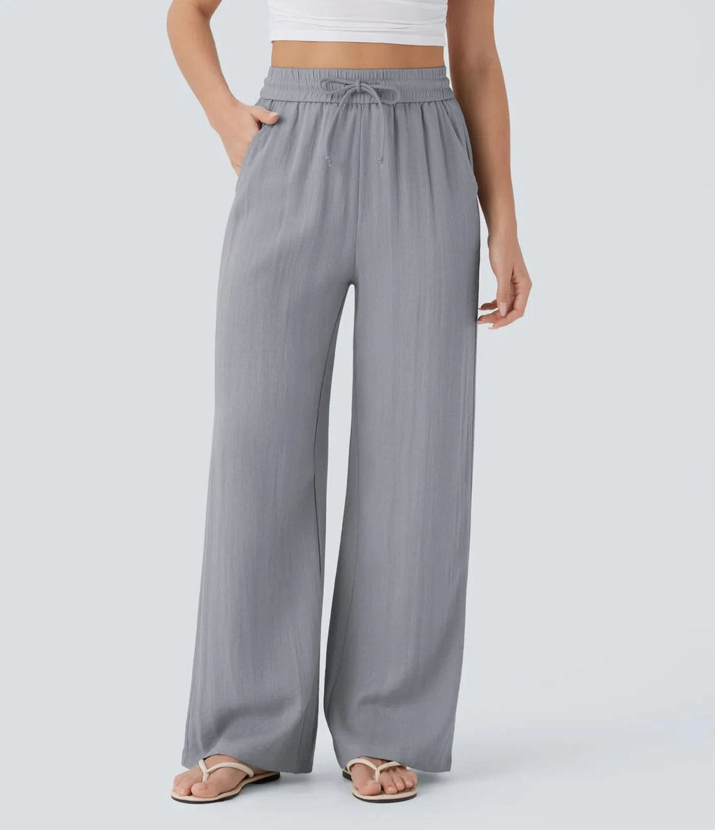 Lina™ High Waist Linen Pants