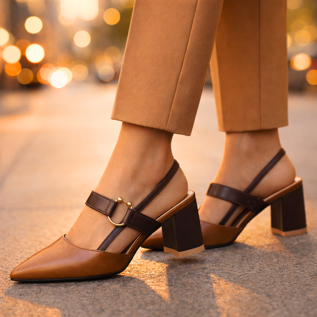 Zapatos de tacón Seraphina Signature con tira trasera