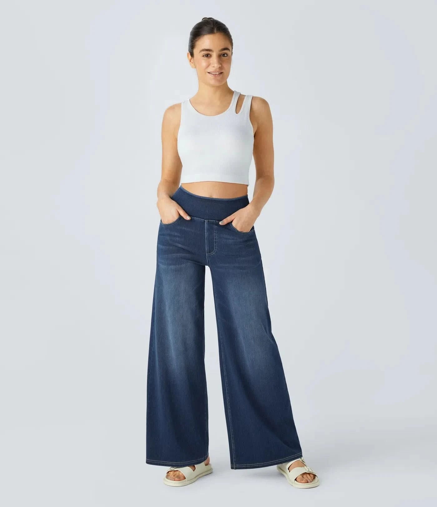 Claudia™ High Waist Wide Leg Jeans