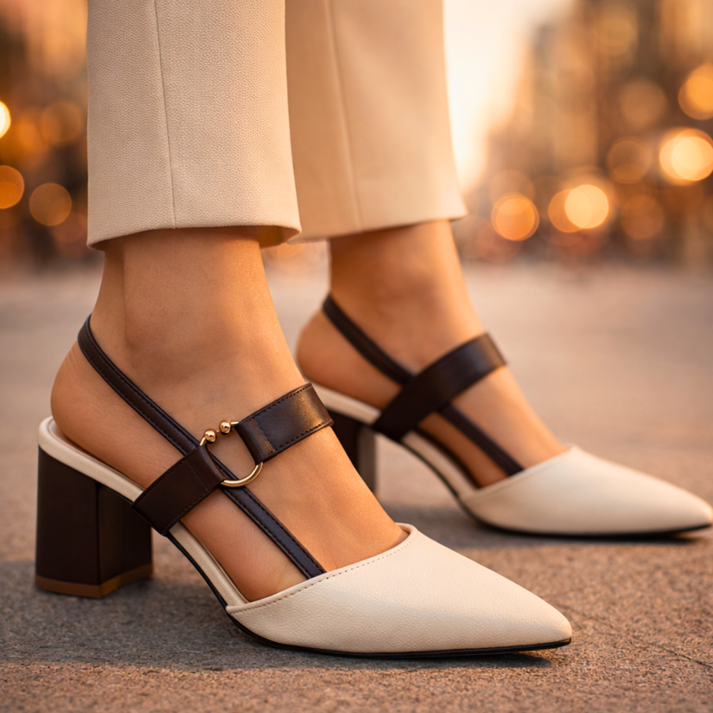 Zapatos de tacón Seraphina Signature con tira trasera