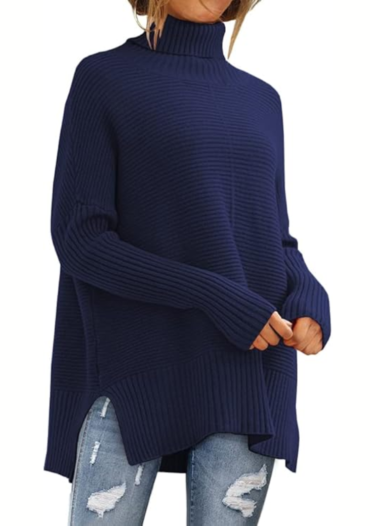 Megan | Suéter elegante de cuello alto y estilo relajado