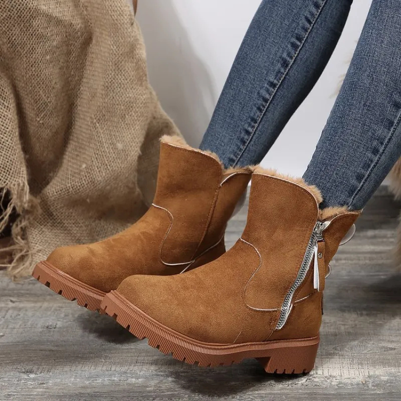Elena | Bottines d'Hiver Élégantes à Fermeture Éclair