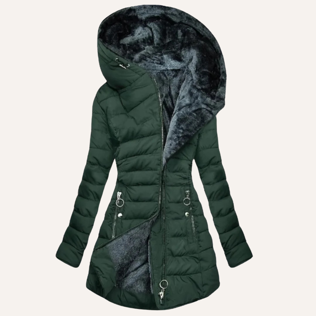 Liana | Veste douillette à doublure en fourrure