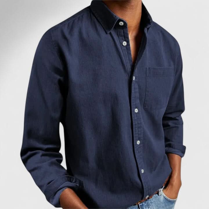 Edward | Camisa Clásica de Manga Larga con Botones