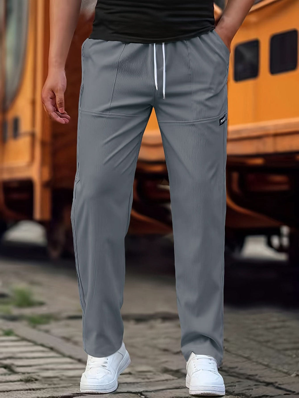 Cole | Pantalon fuselé décontracté à cordon de serrage