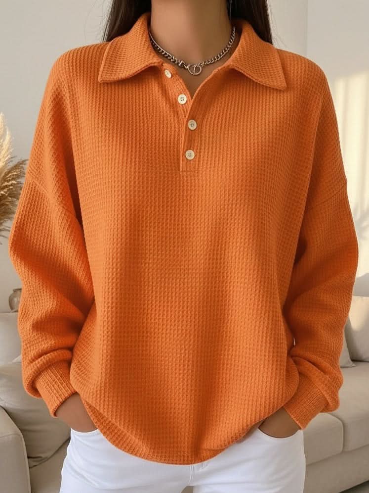 Michelle | Suéter polo de cuello suave
