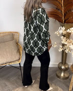 Naomi | Blusa elegante de manga larga estampada