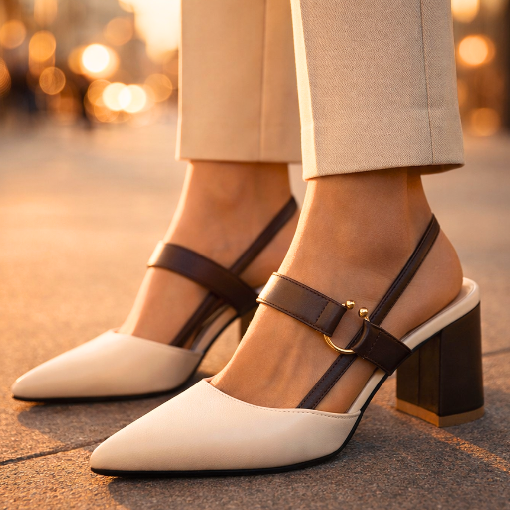 Zapatos de tacón Seraphina Signature con tira trasera