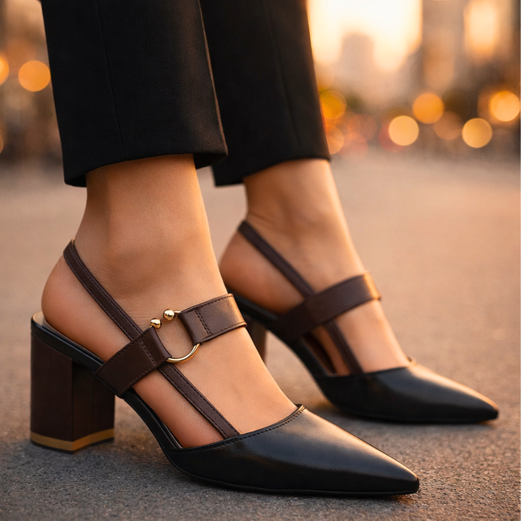 Zapatos de tacón Seraphina Signature con tira trasera