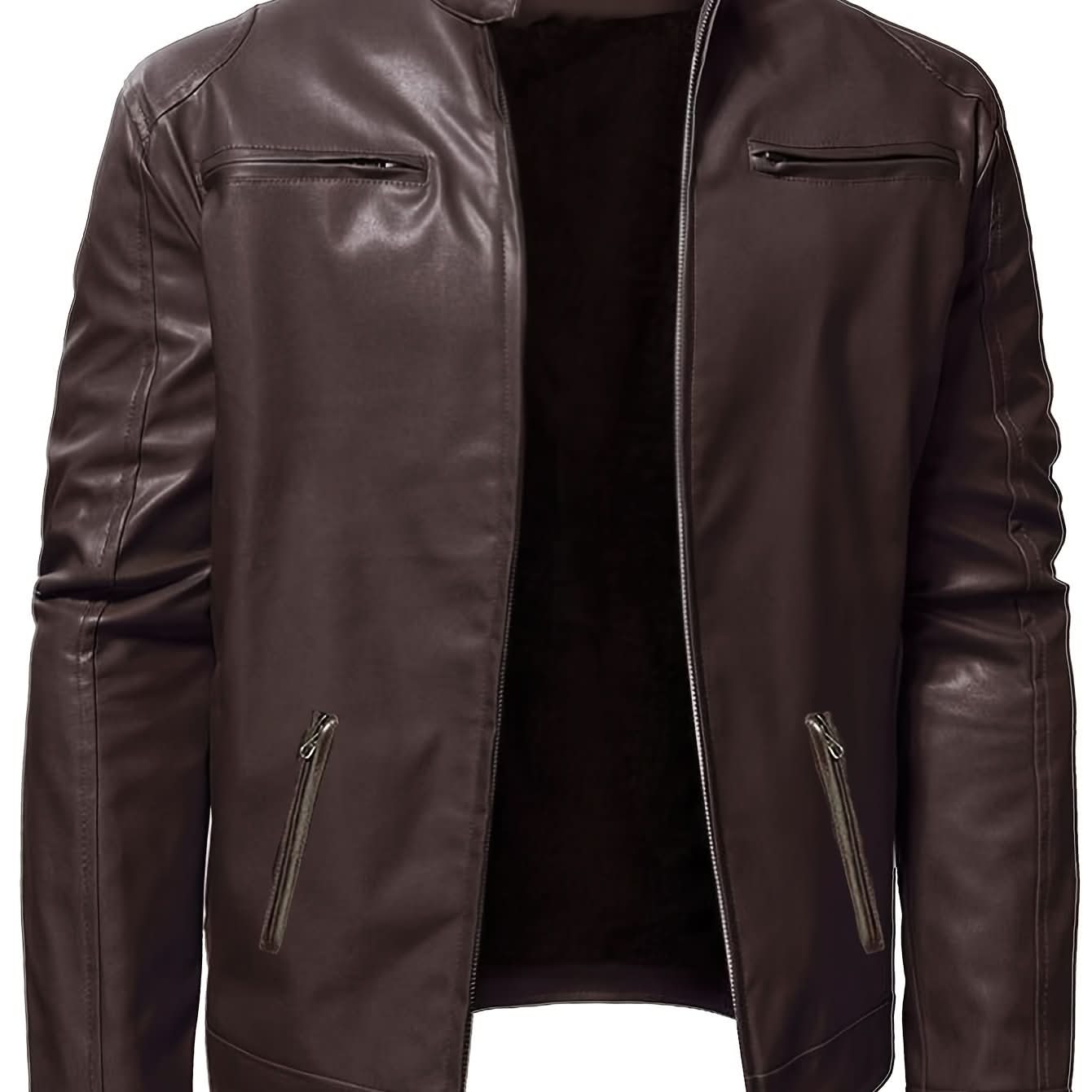 Ethan | Blouson moto à col montant élégant