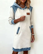 Hailey | Robe à capuche en jean