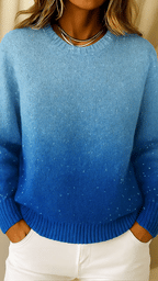 Isabelle | Pull en tricot élégant à dégradé de couleurs