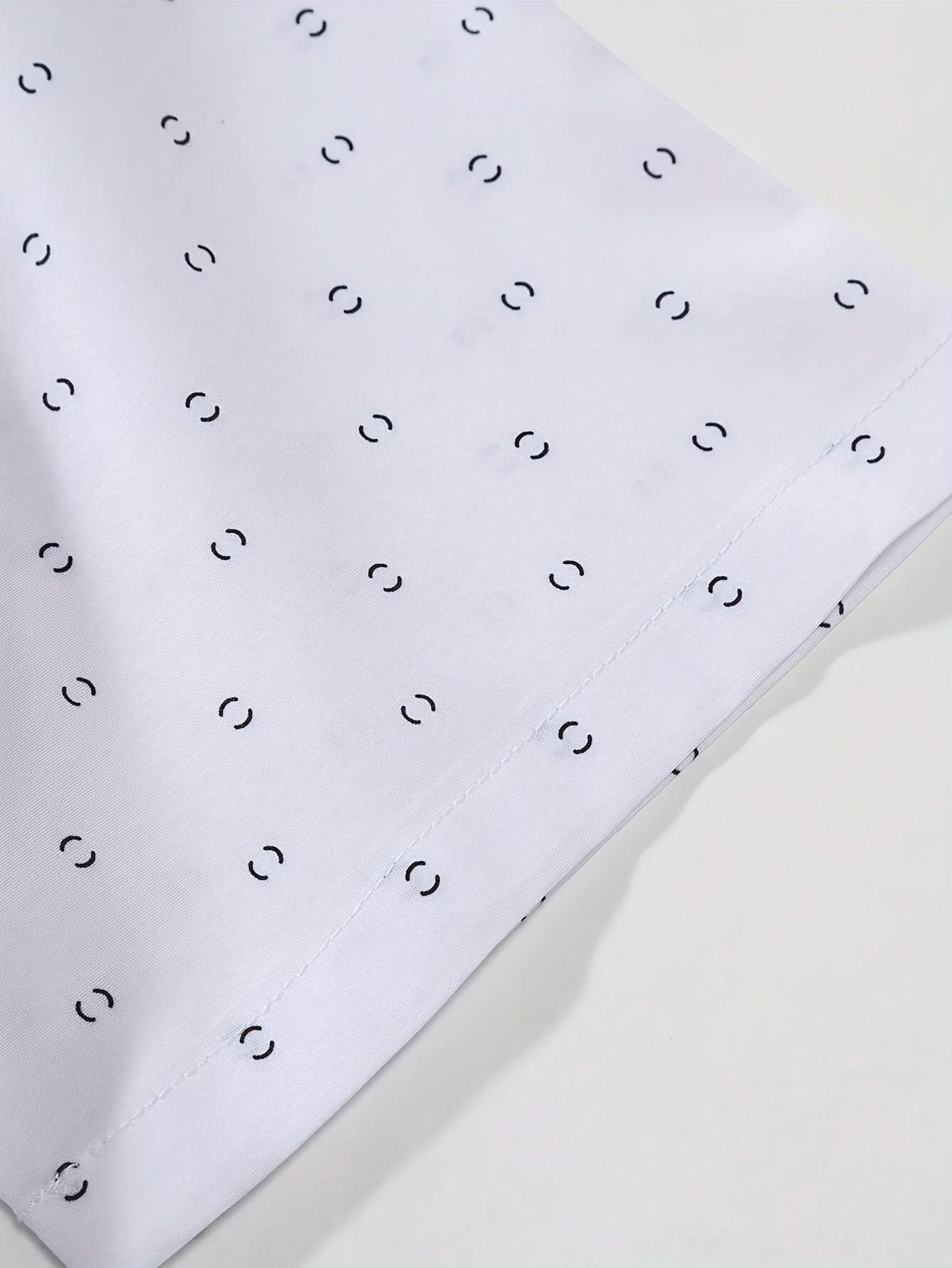 Elias | Camisa de manga corta estampada moderna con botones
