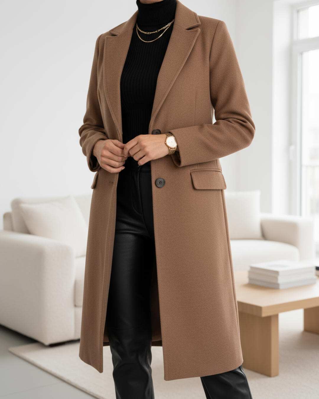 Judith | Manteau Long Coupe Classique Intemporel