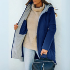 Sandra | Manteau d'hiver douillet à capuche