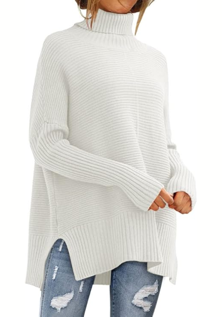 Megan | Suéter elegante de cuello alto y estilo relajado