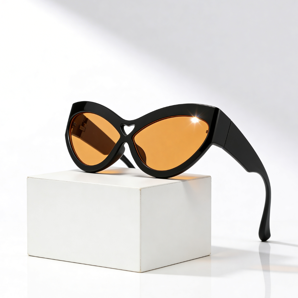 Wild Kiss™ | Heart Cut-Out Cat Eye Sunglasses | UV400