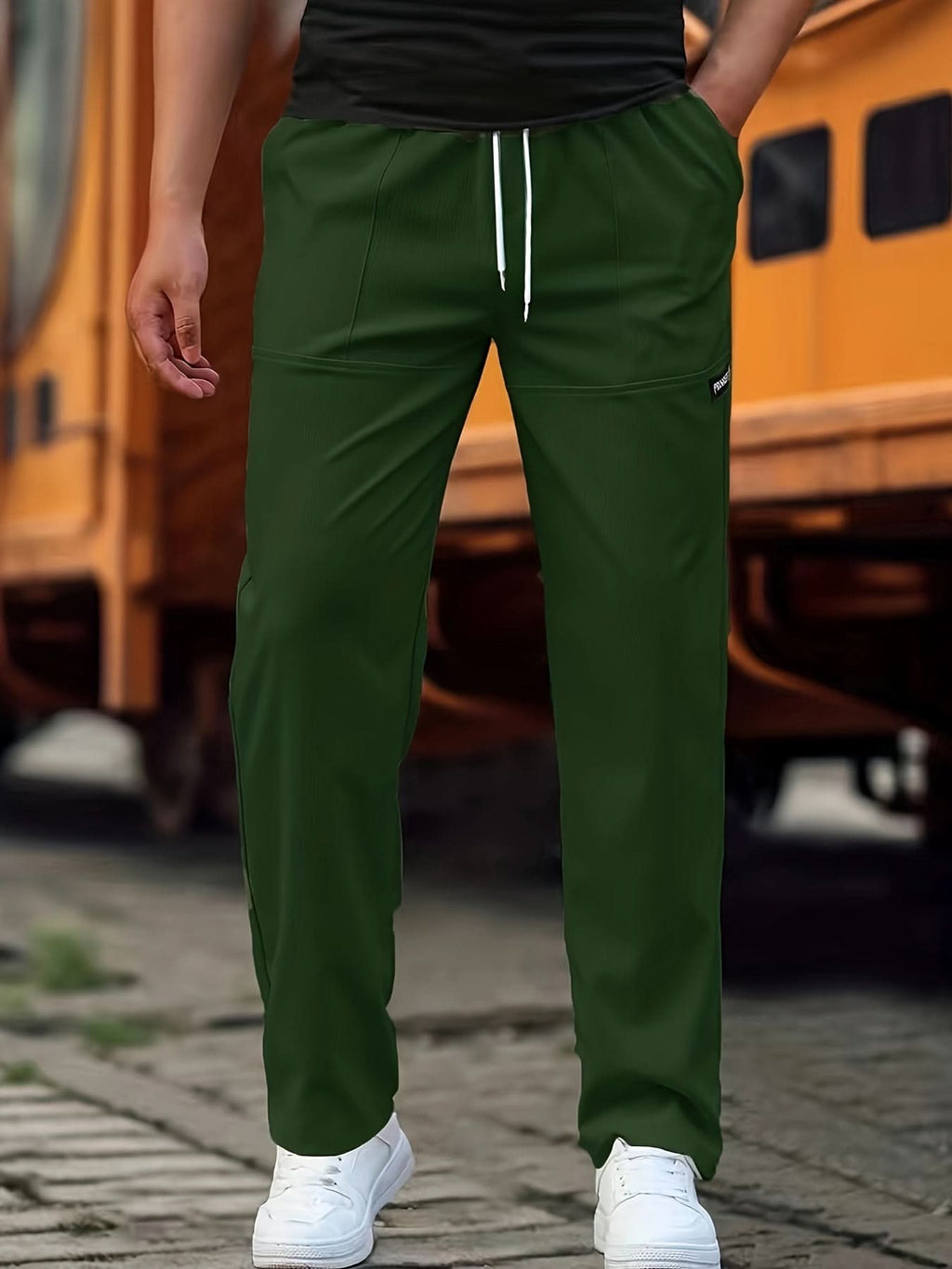 Cole | Pantalon fuselé décontracté à cordon de serrage
