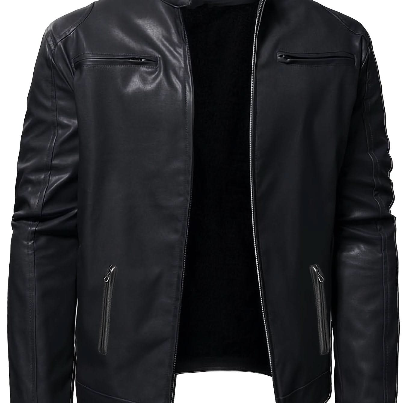 Ethan | Blouson moto à col montant élégant