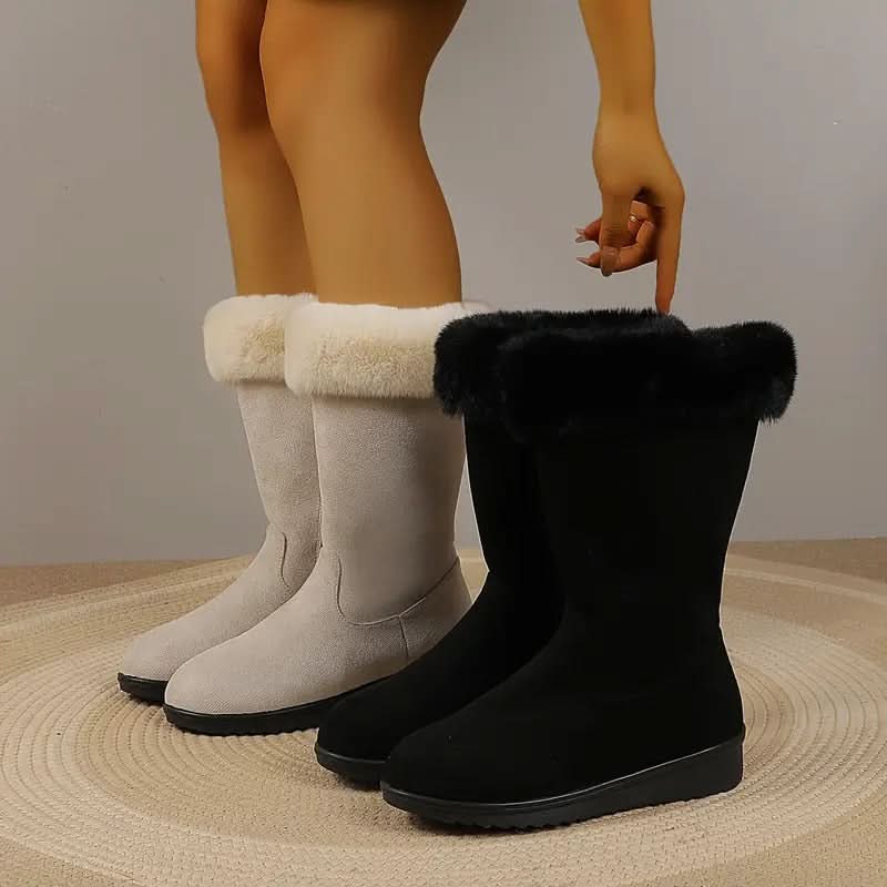 Mila | Bottes d'hiver élégantes doublées en peluche pour un confort optimal