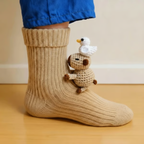 Ollie | Cozy Animal Socks