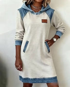 Hailey | Robe à capuche en jean
