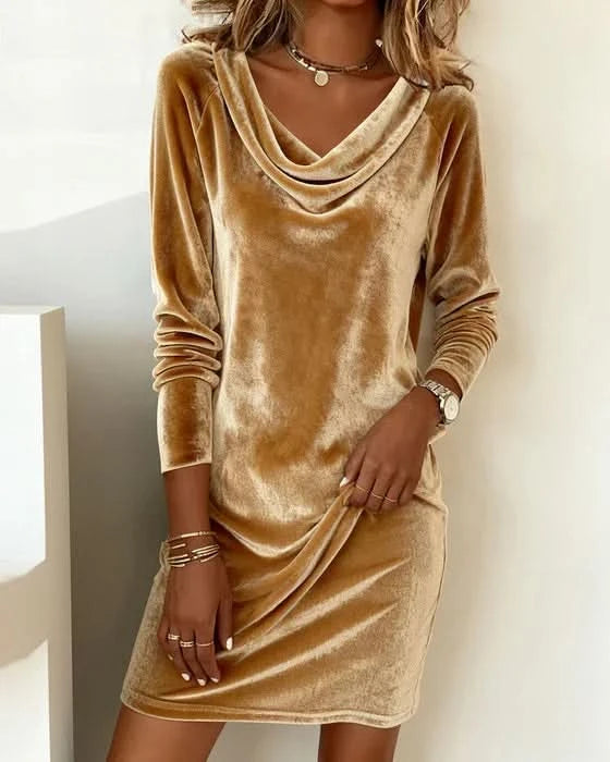 Elena | Mini-robe souple et drapée