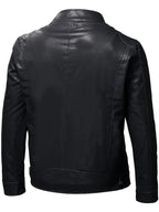 Ethan | Chaqueta Moto de Cuello Mandarín y Diseño Elegante
