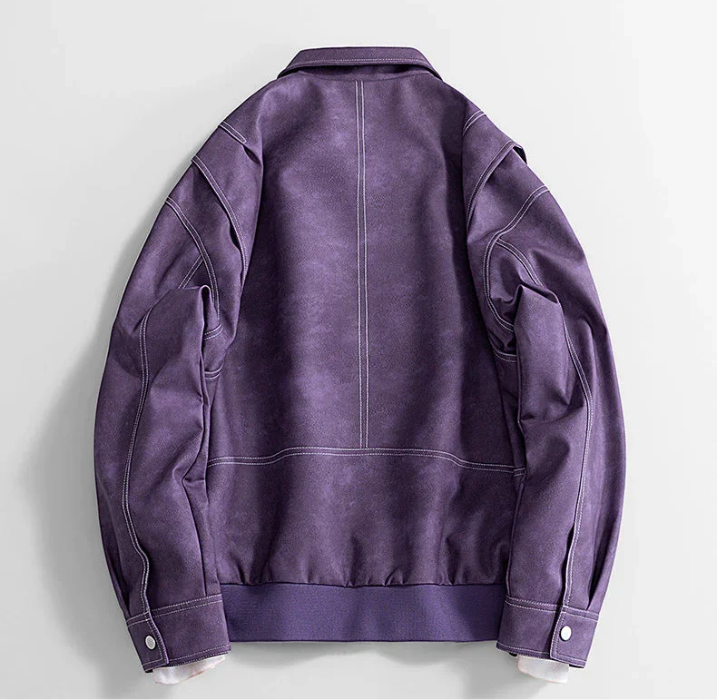 Chaqueta de cuero clásica Hafford