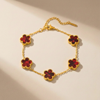 Aurora Shine Clover Charm Bracelet