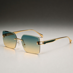 Milana Rimless™ | Gold Rimless Square Sunglasses | UV400 Luxury