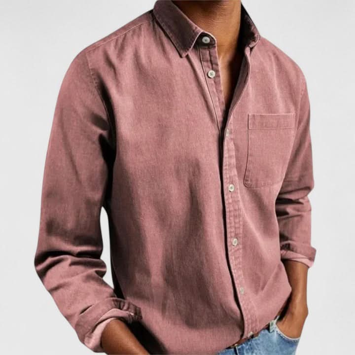 Edward | Camisa Clásica de Manga Larga con Botones