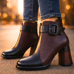 Botas de cuero Harper Lane Pebblegrain