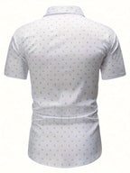 Elias | Camisa de manga corta estampada moderna con botones