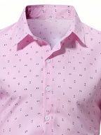 Elias | Camisa de manga corta estampada moderna con botones